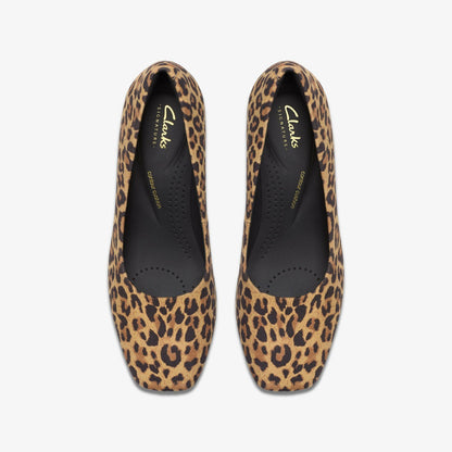 Clarks Premium / Fernie Court Leopard Suede