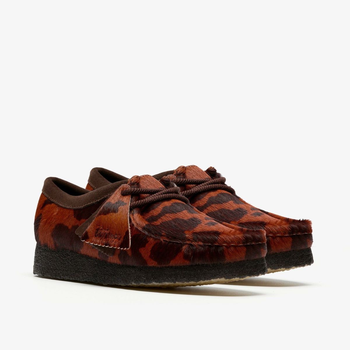 Clarks Discount / Wallabee Brown Cow Print