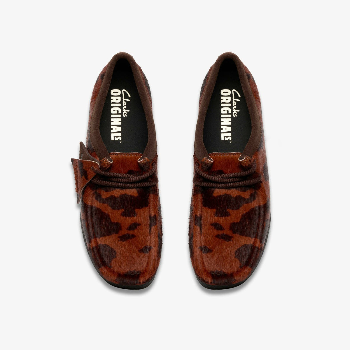 Clarks Discount / Wallabee Brown Cow Print