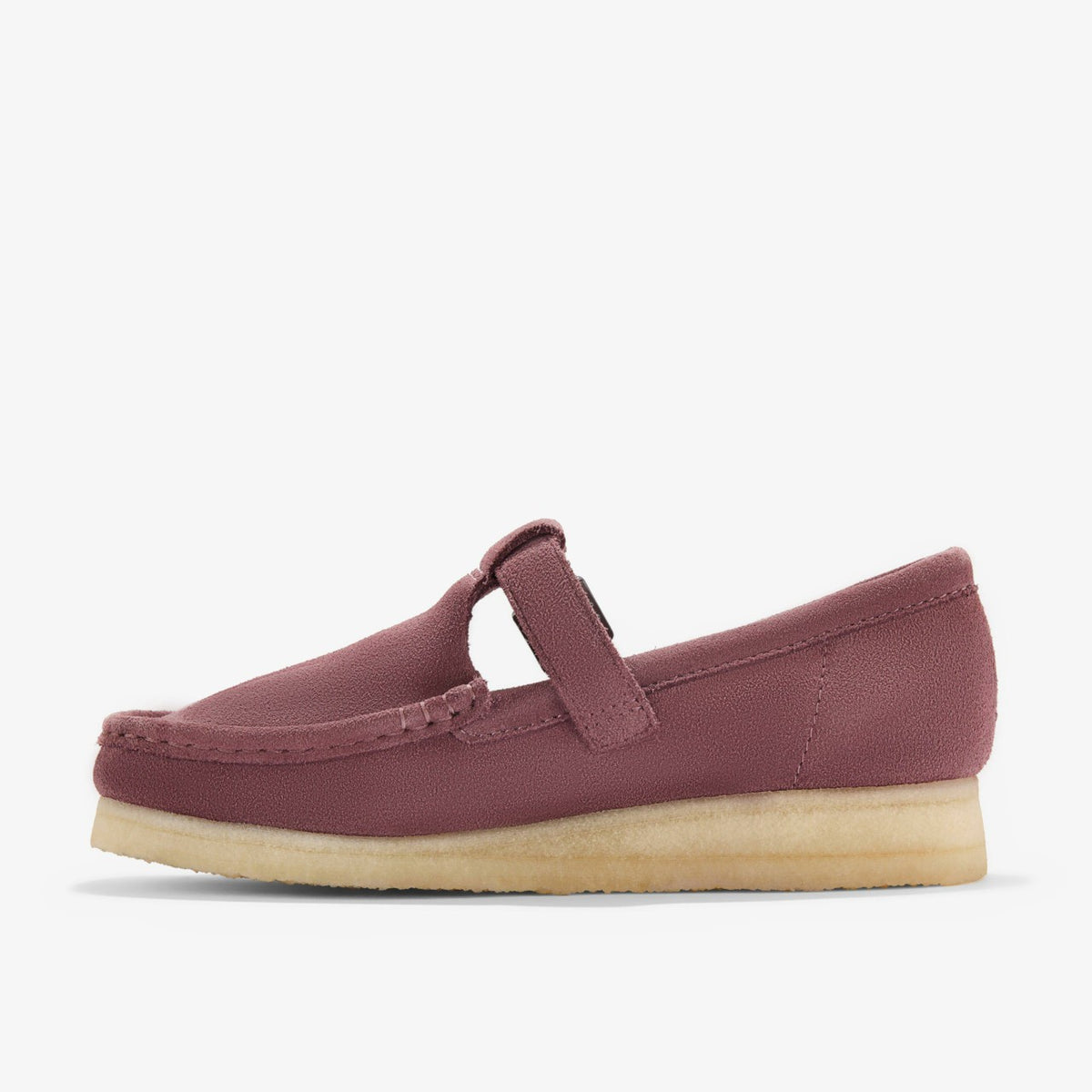 Clarks Trending / Wallabee T Bar Rose Brown Suede