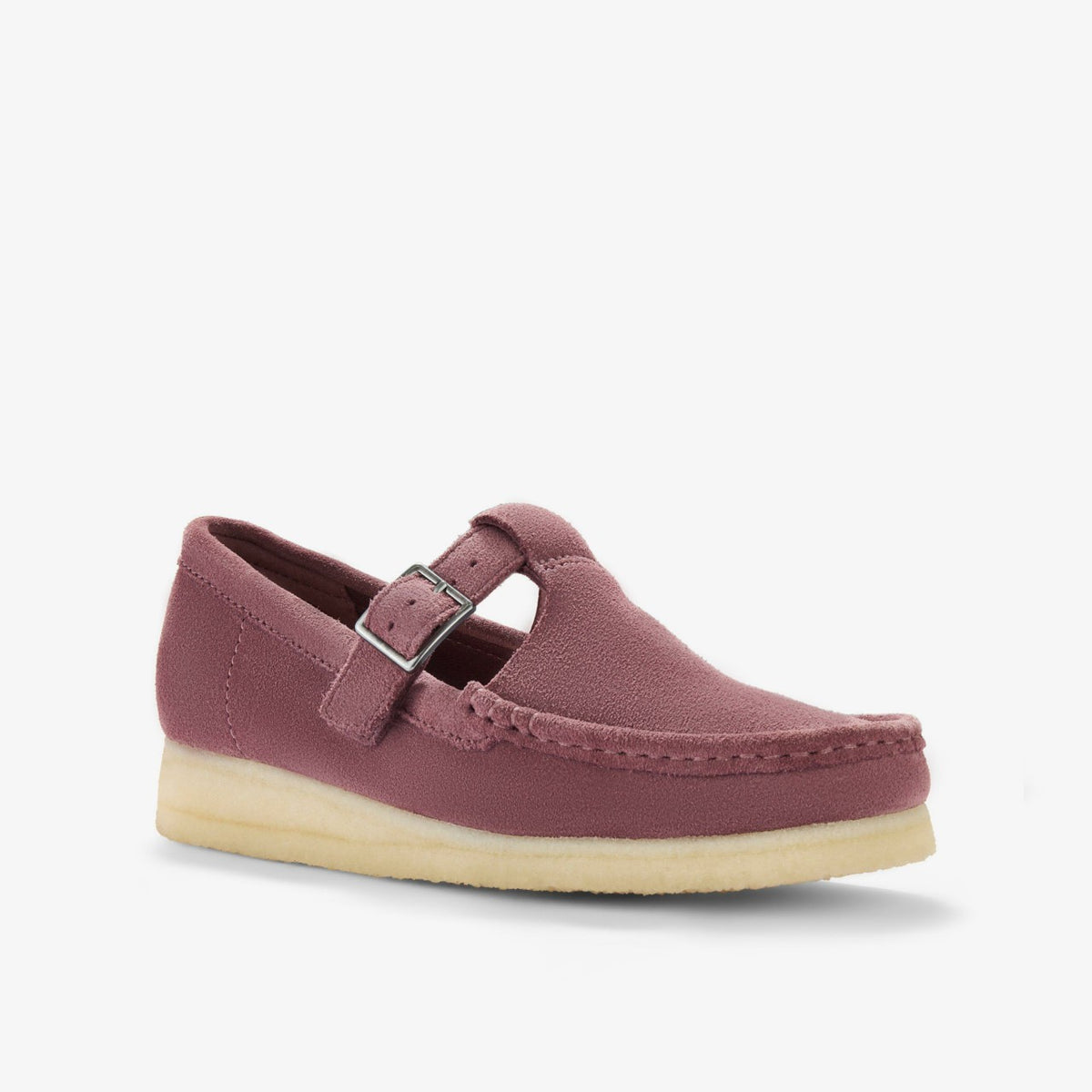 Clarks Trending / Wallabee T Bar Rose Brown Suede