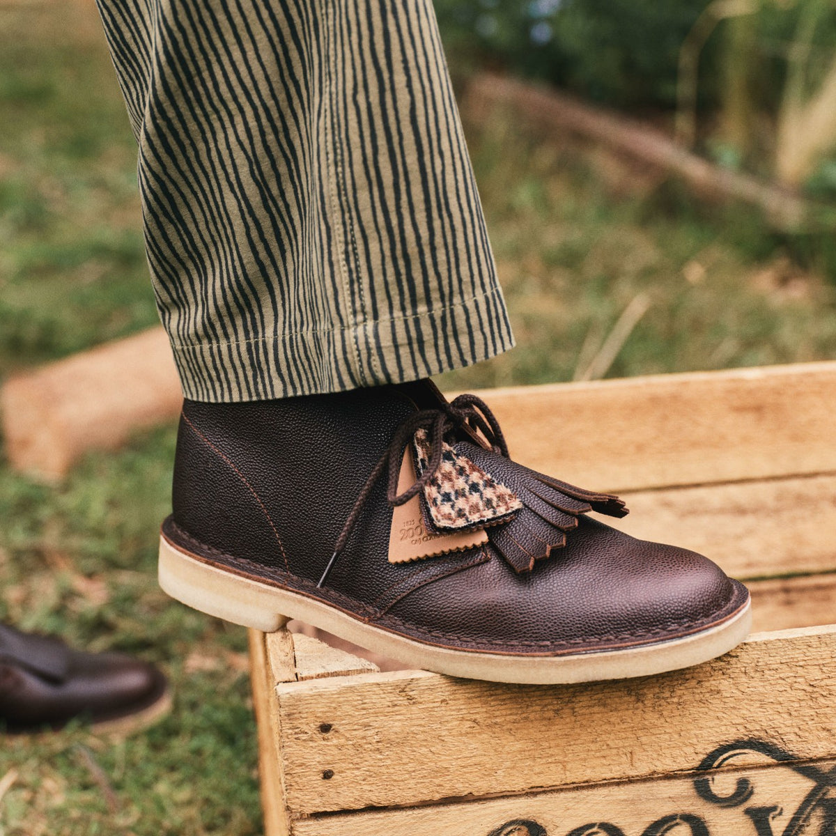 Clarks Exclusive / Desert Boot Brown Scotch Grain