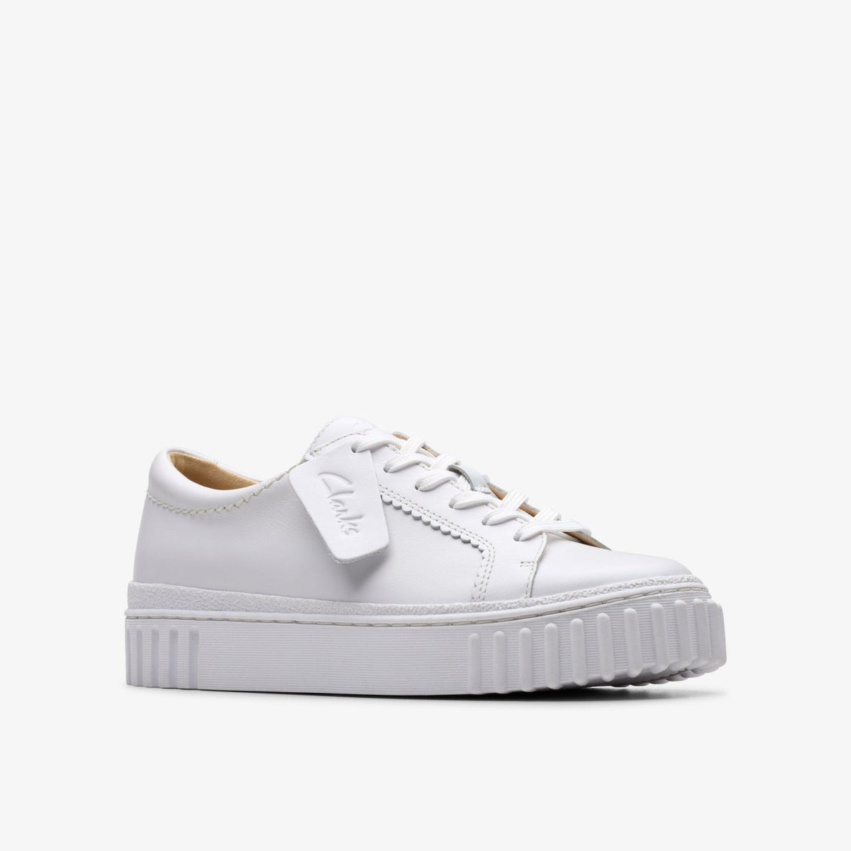 Clarks Trusted / Mayhill Walk White Leather