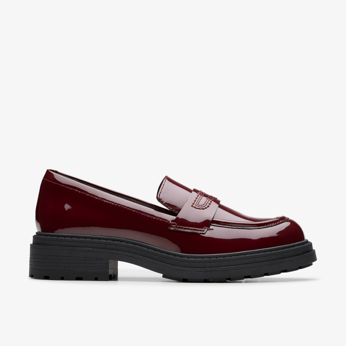 Clarks Premium / Orinoco 3 Edge Burgundy Patent