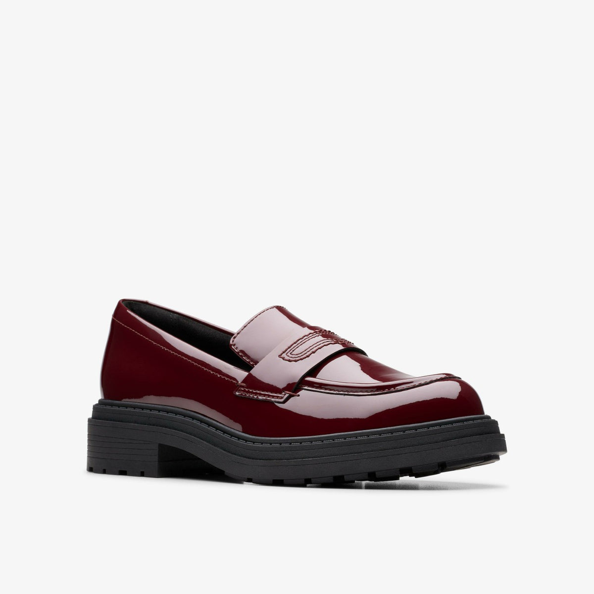 Clarks Premium / Orinoco 3 Edge Burgundy Patent