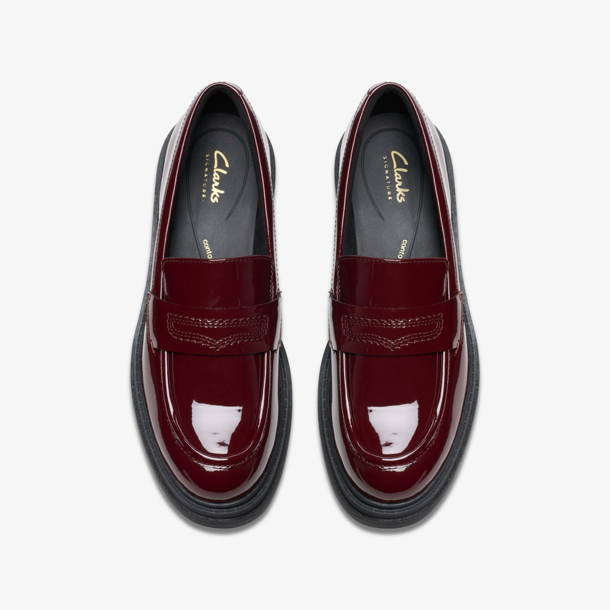 Clarks Premium / Orinoco 3 Edge Burgundy Patent