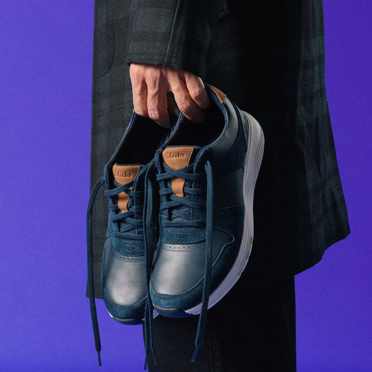 Clarks Classic / Motion Trek Go Navy Combination