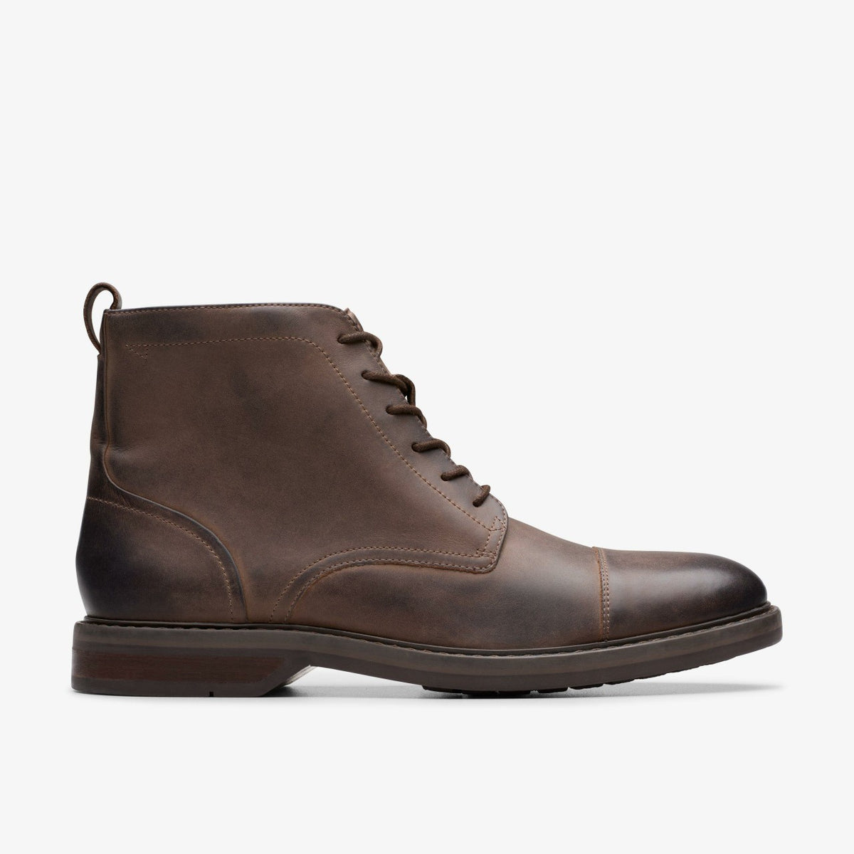 Clarks Best Seller / Aldwin Cap Brown Leather