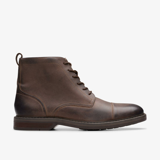 Clarks Best Seller / Aldwin Cap Brown Leather