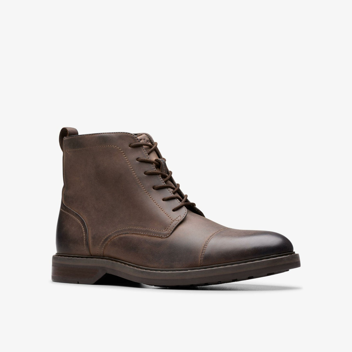 Clarks Best Seller / Aldwin Cap Brown Leather