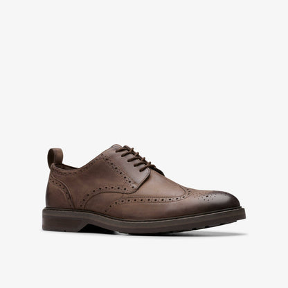 Clarks Premium / Aldwin Limit Brogue Brown Leather
