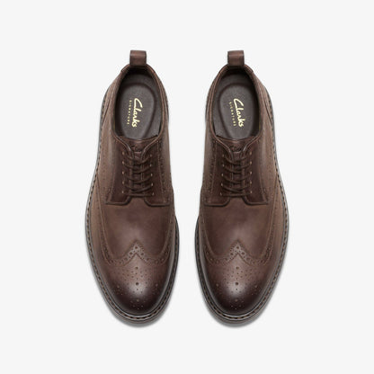 Clarks Premium / Aldwin Limit Brogue Brown Leather
