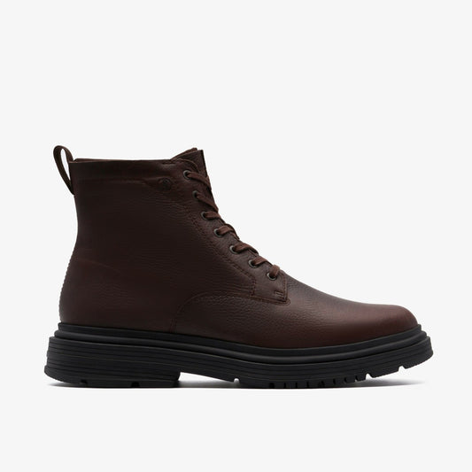 Clarks Smart Buy / Badbury Hi Waterproof Brown Warmlined Leather