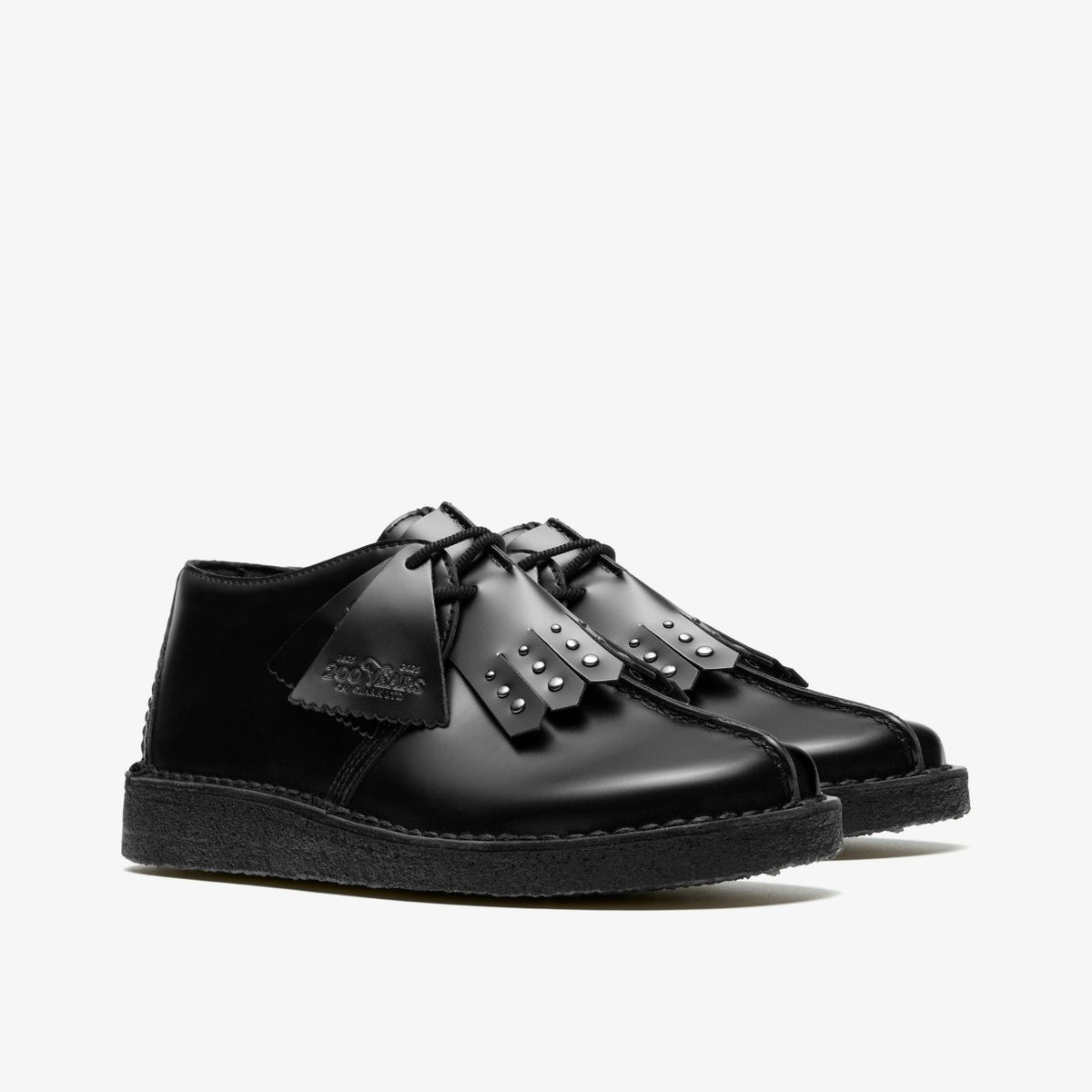 Clarks Trusted / Desert Trek Black Hi Shine Leather