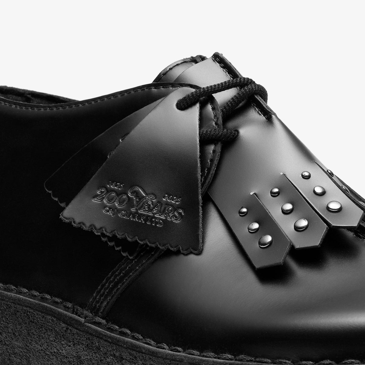 Clarks Trusted / Desert Trek Black Hi Shine Leather