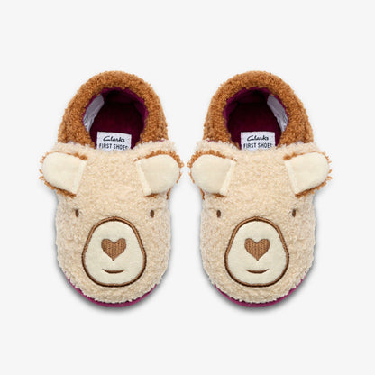 Clarks Sale / Fluffy Snug Toddler Cream Teddy