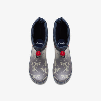 Clarks New / Tarri Race Kid Grey Combination