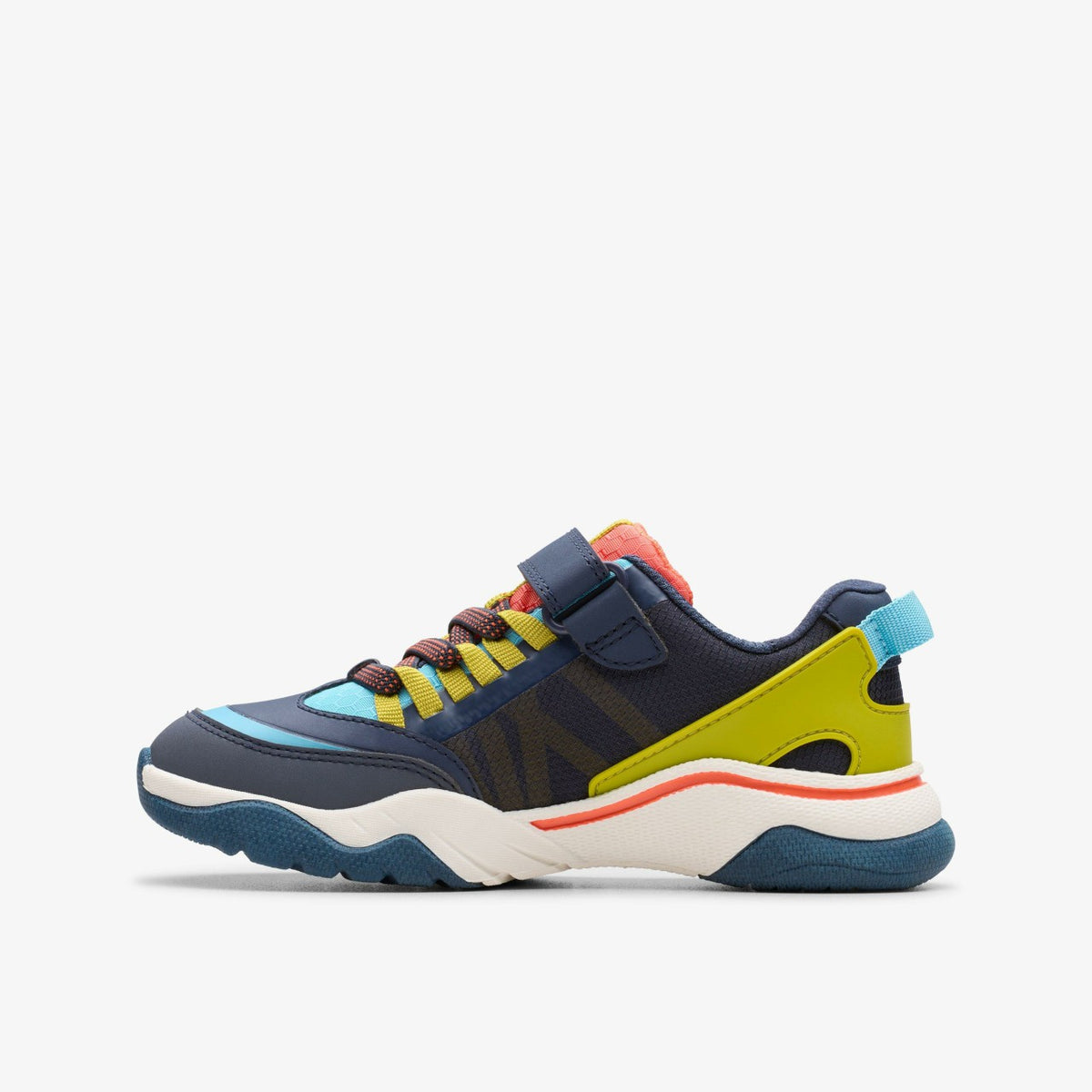 Clarks Discount / Feather Track Kid Navy Combination