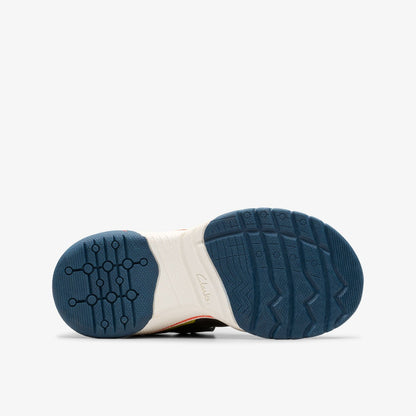 Clarks Discount / Feather Track Kid Navy Combination
