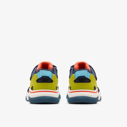 Clarks Discount / Feather Track Kid Navy Combination
