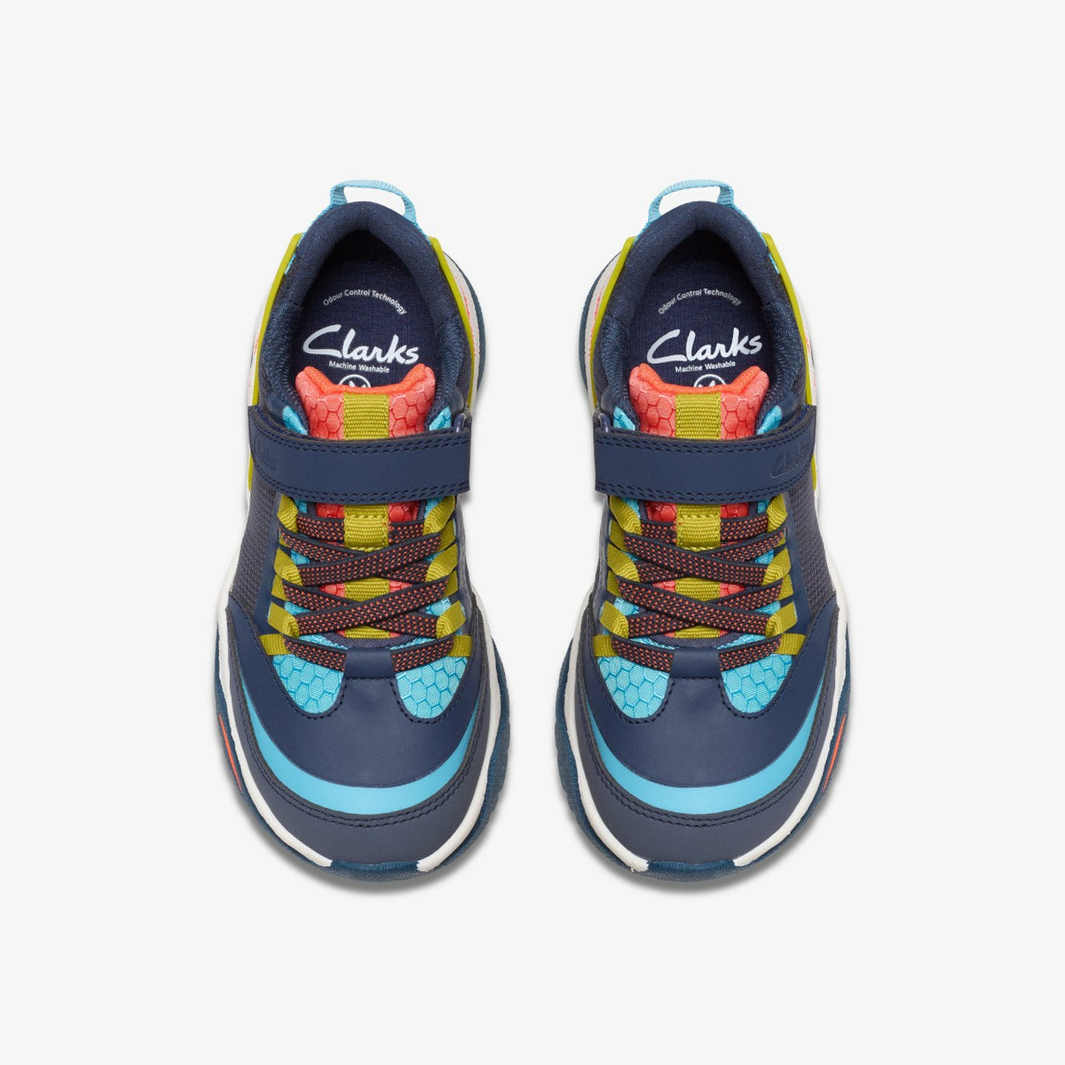 Clarks Discount / Feather Track Kid Navy Combination