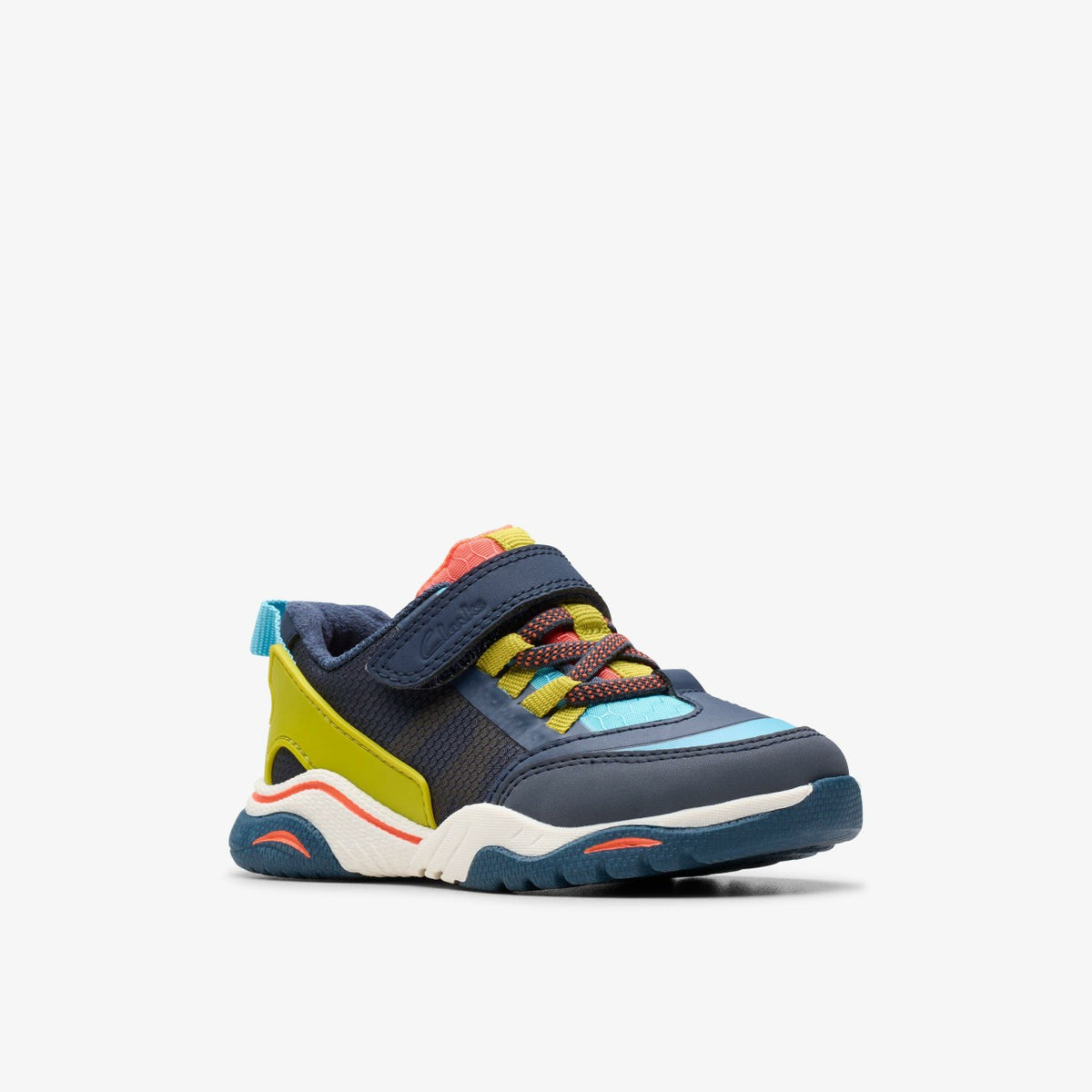 Clarks Hot Sale / Feather Track Toddler Navy Combination