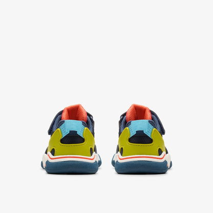Clarks Hot Sale / Feather Track Toddler Navy Combination