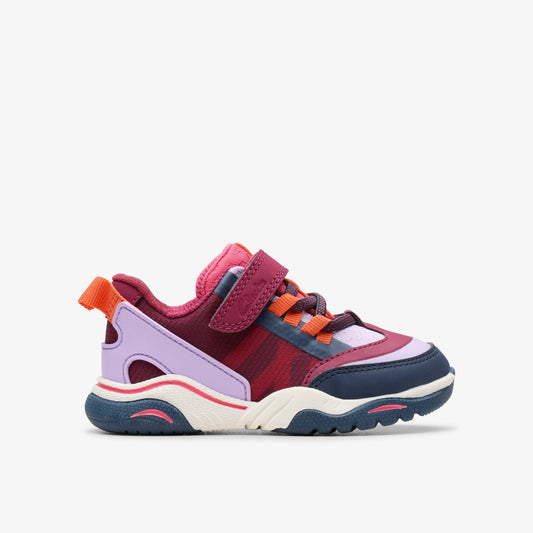 Clarks Signature / Feather Track Toddler Berry Combination