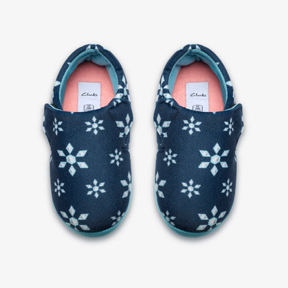 Clarks Quality / Fluffy Snug Kid Navy