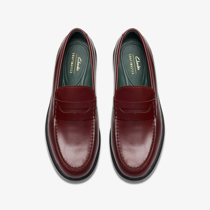 Clarks Hot Sale / Craft James Lo Loafer Wine Leather