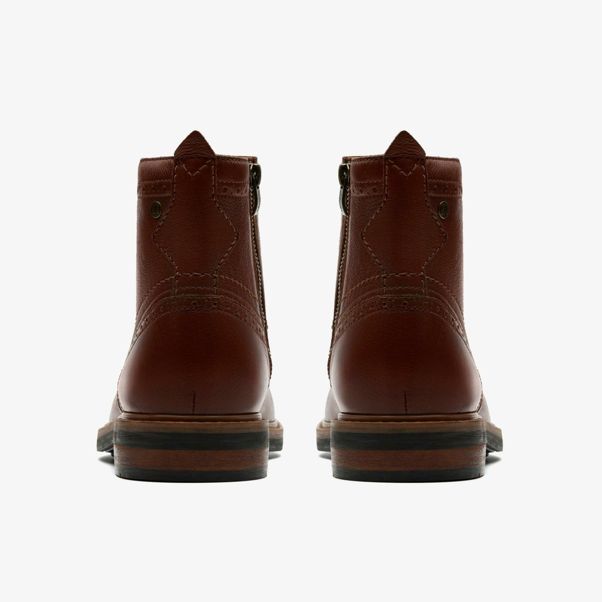 Clarks Trusted / Newford Lace Boot Mid Tan Leather