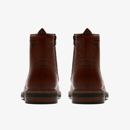 Clarks Trusted / Newford Lace Boot Mid Tan Leather