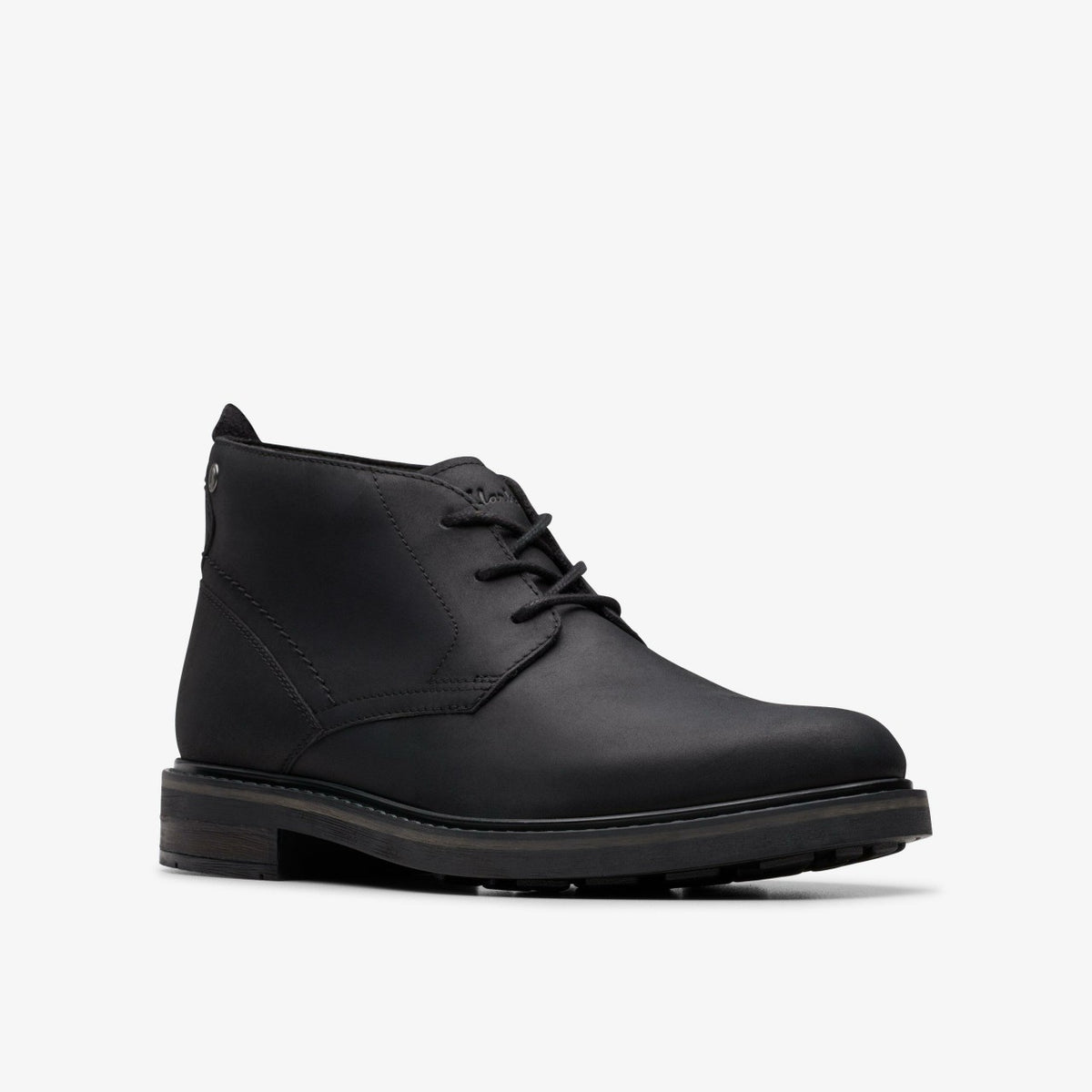Clarks Hot Sale / Newford Mid Black Leather