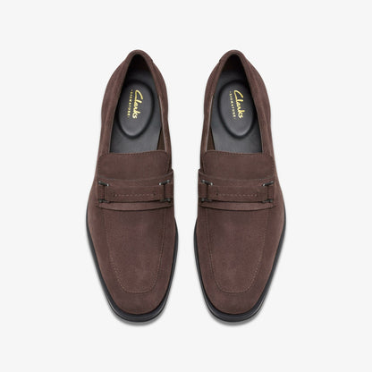 Clarks Quality / Paulton Lo Dark Brown Suede