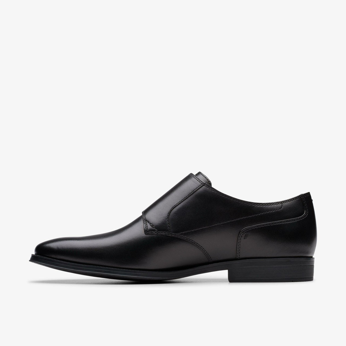 Clarks New / Paulton Monk Black Leather