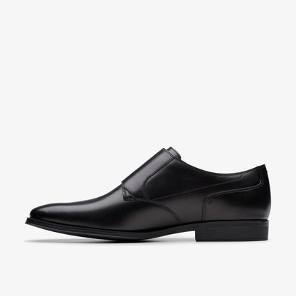 Clarks New / Paulton Monk Black Leather