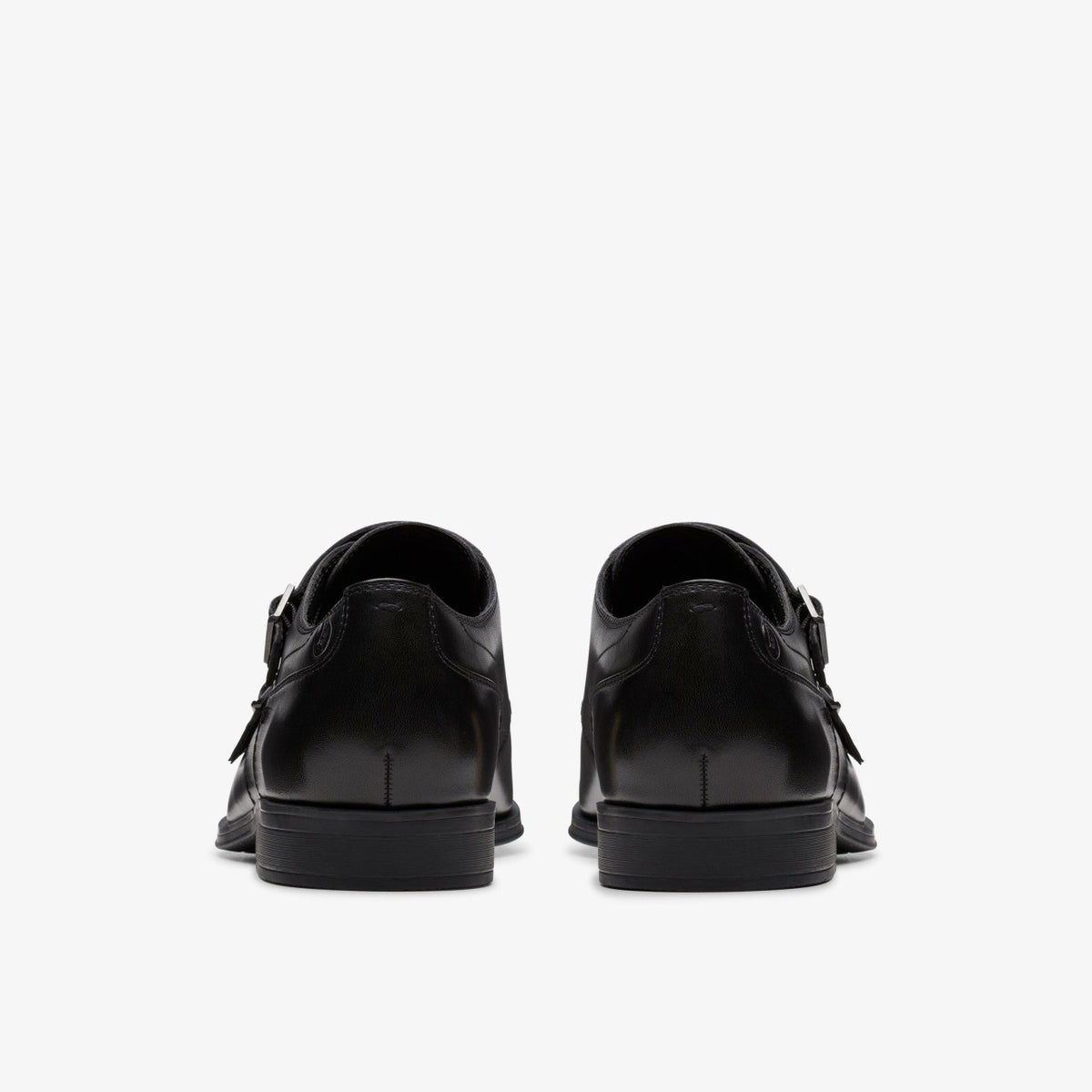 Clarks New / Paulton Monk Black Leather