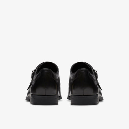 Clarks New / Paulton Monk Black Leather