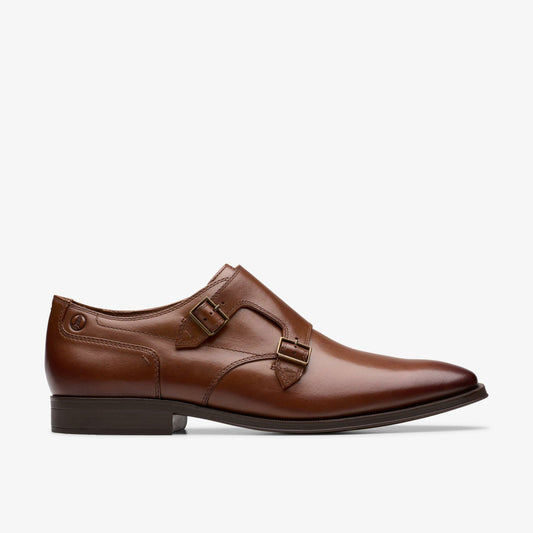 Clarks Everyday / Paulton Monk Tan Leather
