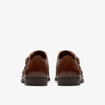 Clarks Everyday / Paulton Monk Tan Leather