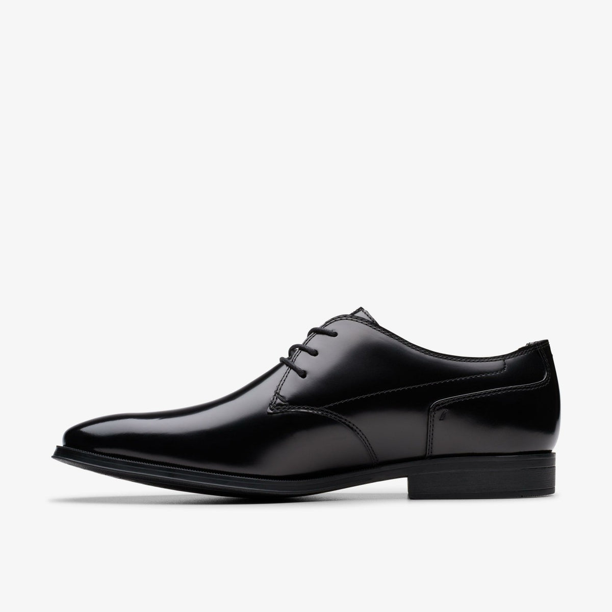 Clarks Deals / Paulton Lace Black Hi Shine Leather