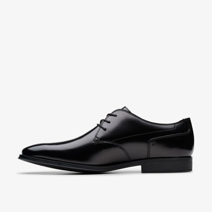 Clarks Deals / Paulton Lace Black Hi Shine Leather