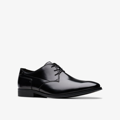 Clarks Deals / Paulton Lace Black Hi Shine Leather