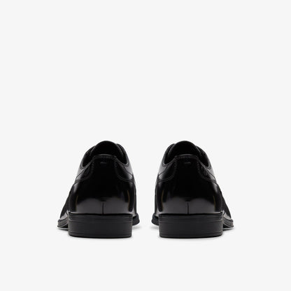 Clarks Deals / Paulton Lace Black Hi Shine Leather