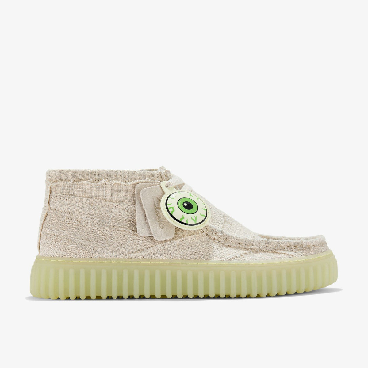 Clarks New / Torhill Hallow Off White Textile