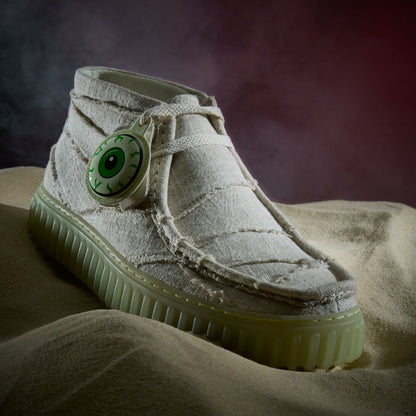Clarks New / Torhill Hallow Off White Textile