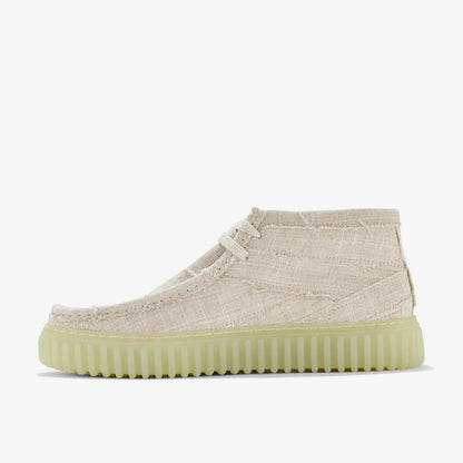 Clarks New / Torhill Hallow Off White Textile