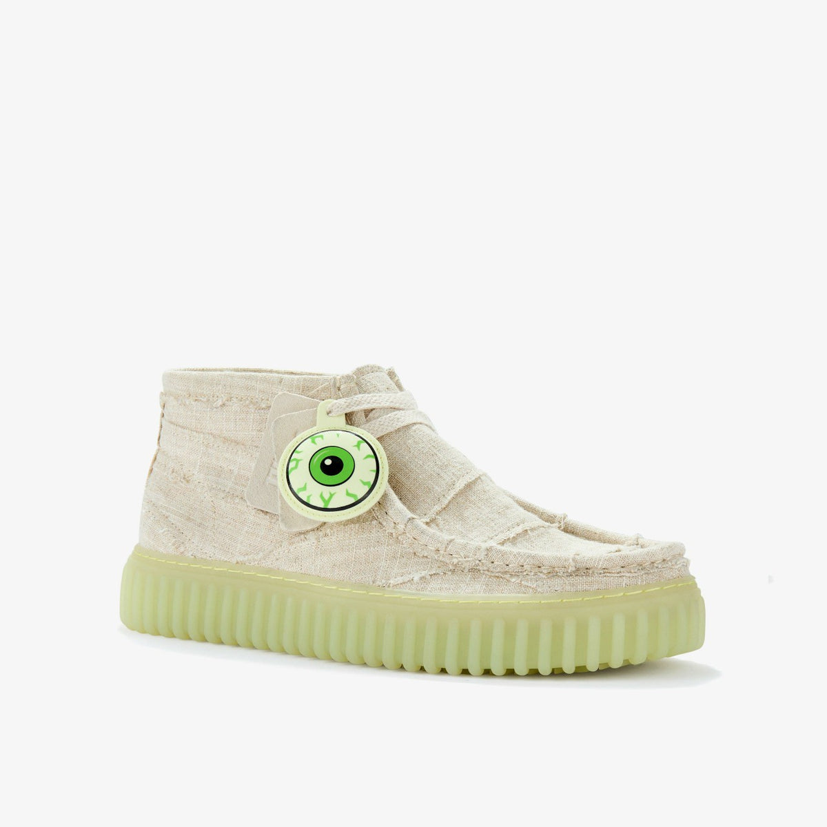 Clarks New / Torhill Hallow Off White Textile