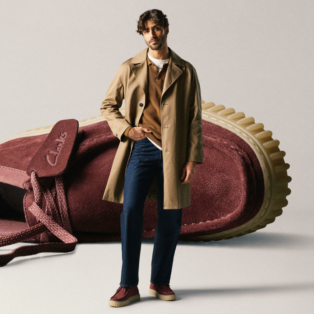 Clarks Trusted / Torhill Hi Wine Suede