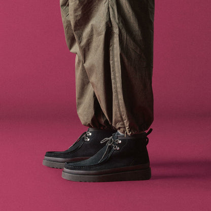 Clarks Featured / Wallabee FTR2 Hi Black Suede
